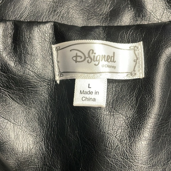 D-signed by Disney Black Moto Jacket Kids Beauty and the Beast Size Large - Picture 4 of 6